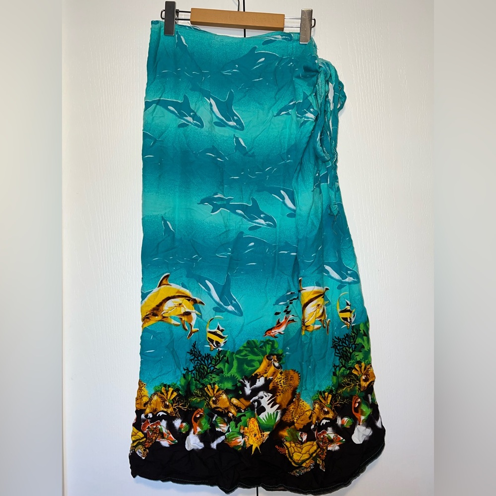 Papa Fashions Wrap Tie Skirt